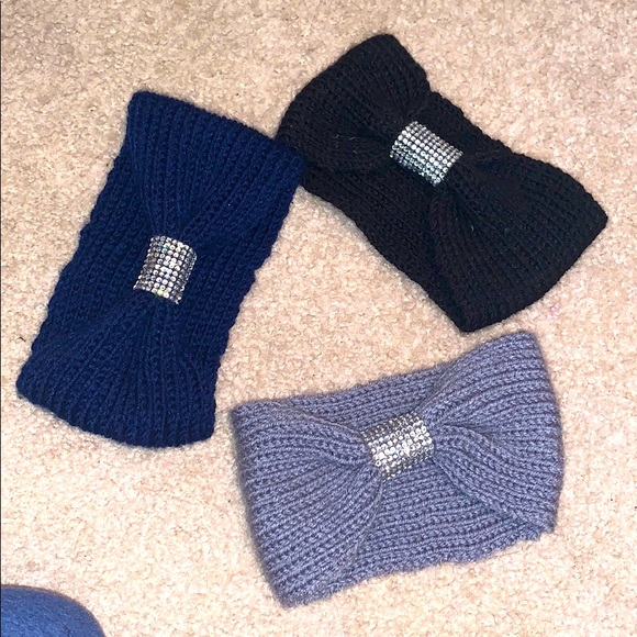 Accessories - 🆕Bundle of 3 knit sequined headbands